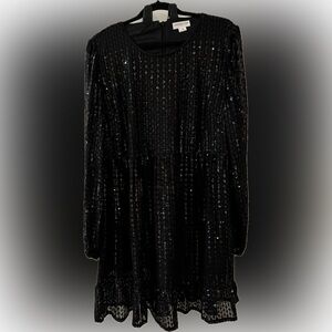 Chic Soul "That Dazzling Glow" black dress, 1x